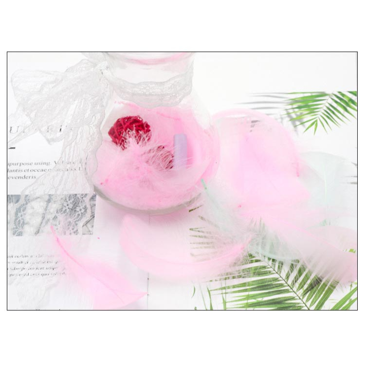 (100er Set) Deko Federn Party / Geburtstag / Hochzeit - Rosa