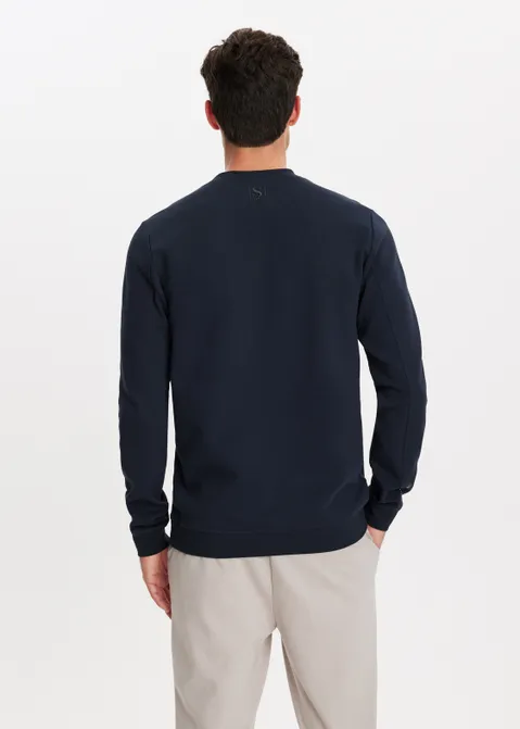 Sweater met merk print blauw (BLW.D)