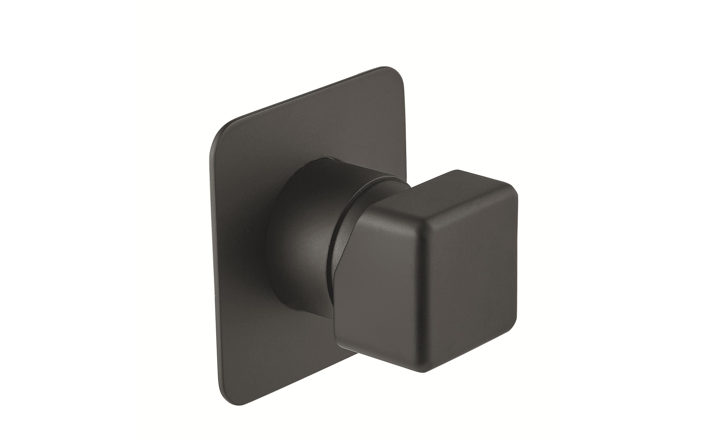 Duscharmatur ONE-X EHM, Unterputz, Schwarz matt<br>Hochwertige Designer Einhebelmischer Unterputz-Brausebatterie