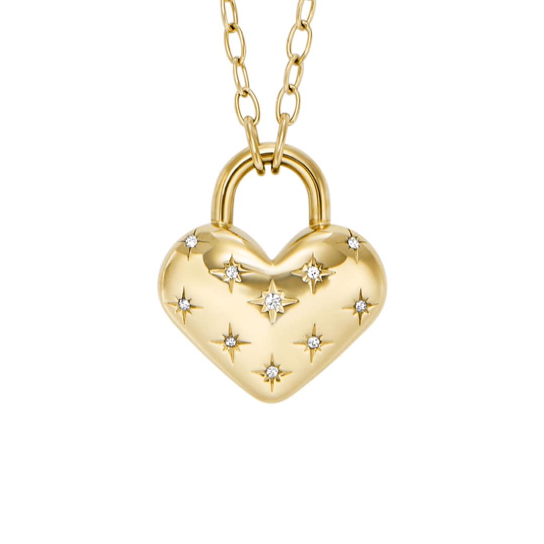 Fossil Halskette Sadie All My Love Anhänger Heart Goldig