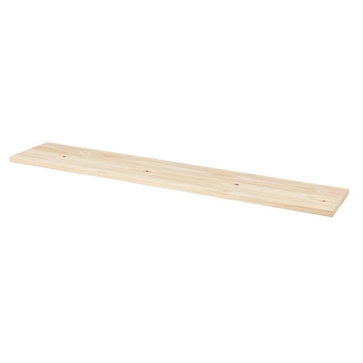 Tablette murale Form L. 118 cm, bois pin