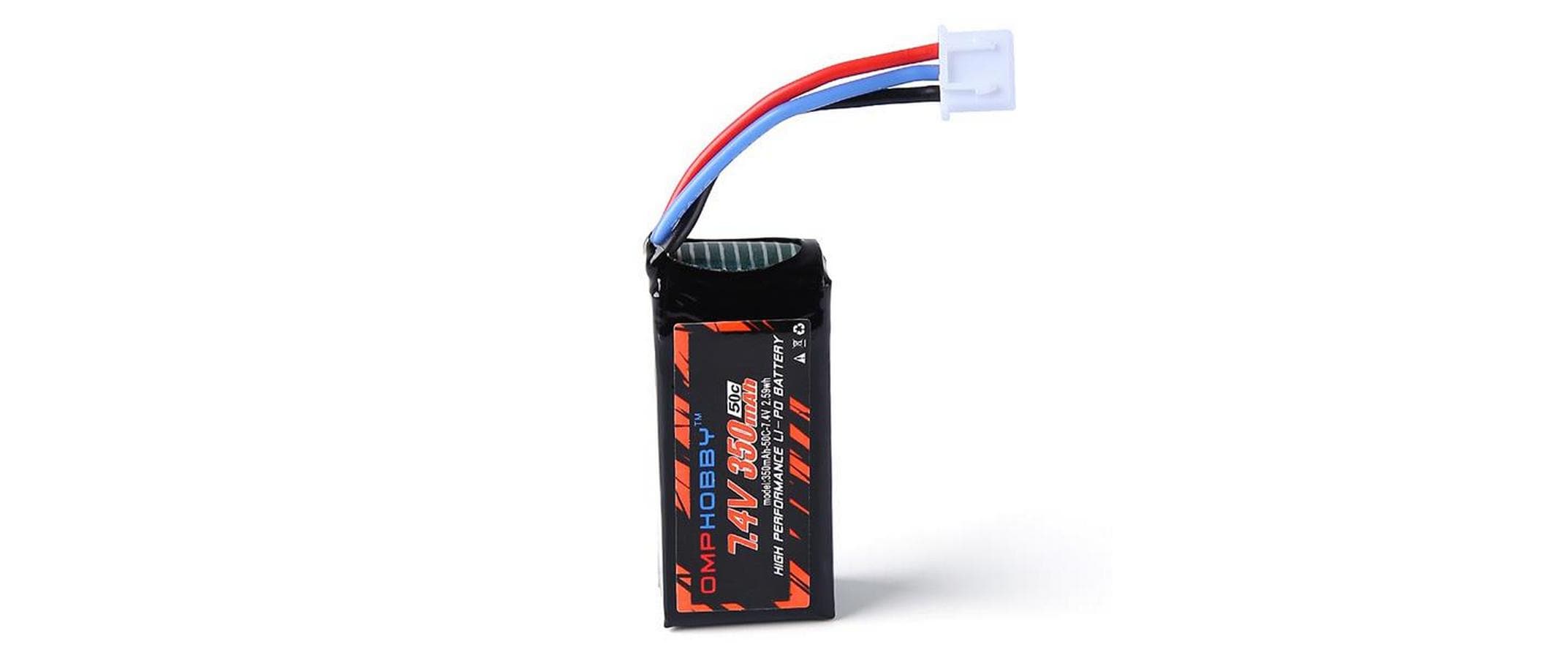 RC-Akku LiPo 350 mAh 7.4 V 50C OMP M1 Evo2S LiPo Akku mit JST-XH Anschluss, passend zu OMPHobby M1 Evo Heli