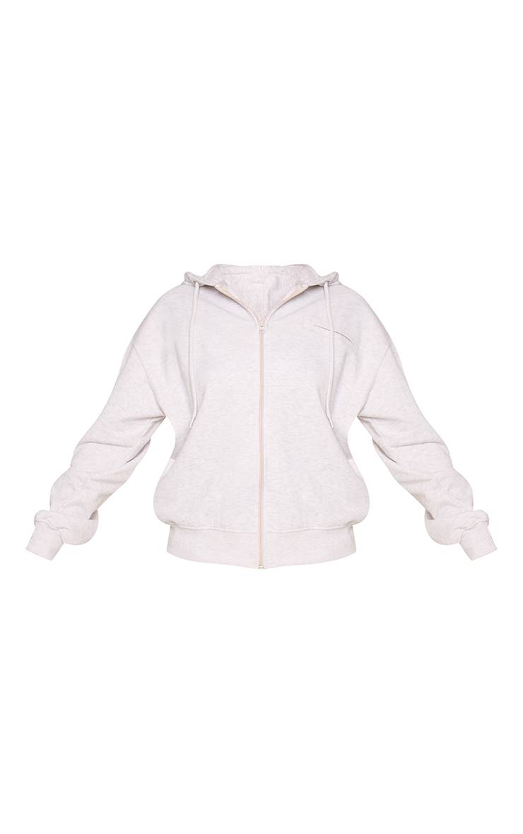 Gris Sweat À Casynthétiqueche Zippé Léger Et Doux Cendre