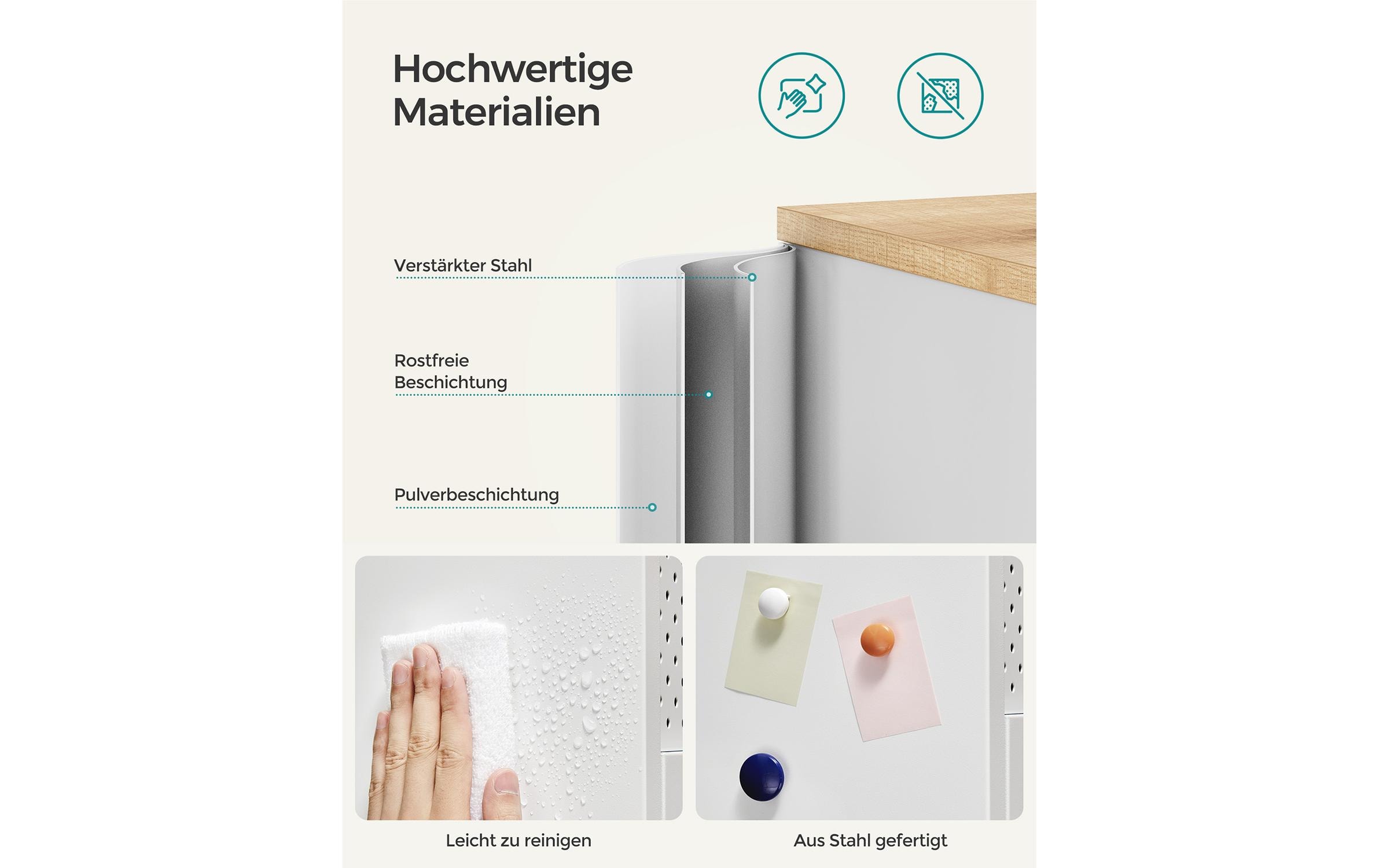 Kommode Ablageschrank 80 x 40 x 76 cm<br>Aufbewahrungsschrank