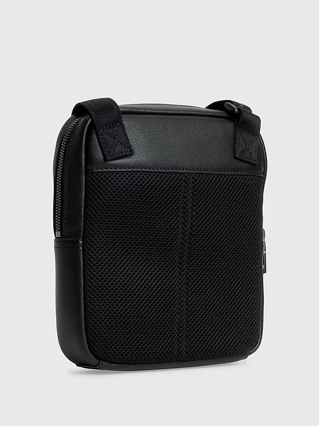 Bolsa de ombro estilo repórter em couro sintético