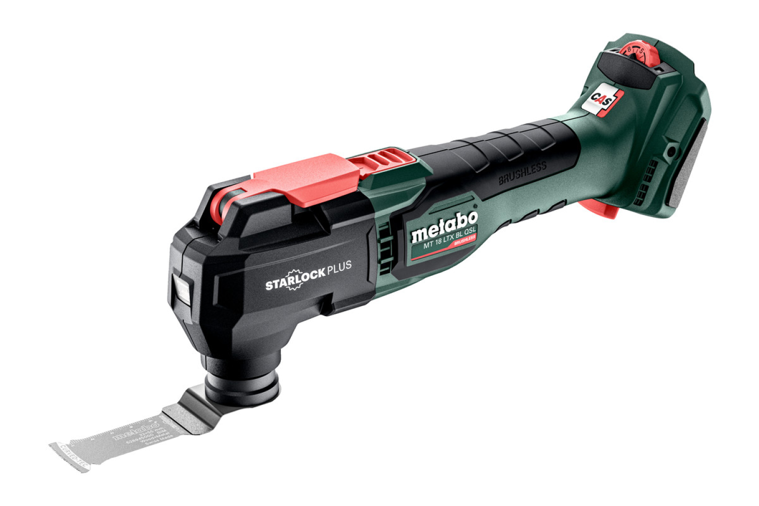 Metabo MT 18 LTX BL QSL 18V Li-ion accu Multitool set (2x 4.0Ah LiHD accu)   accessoires in MetaBox - koolborstelloos - snelwissel