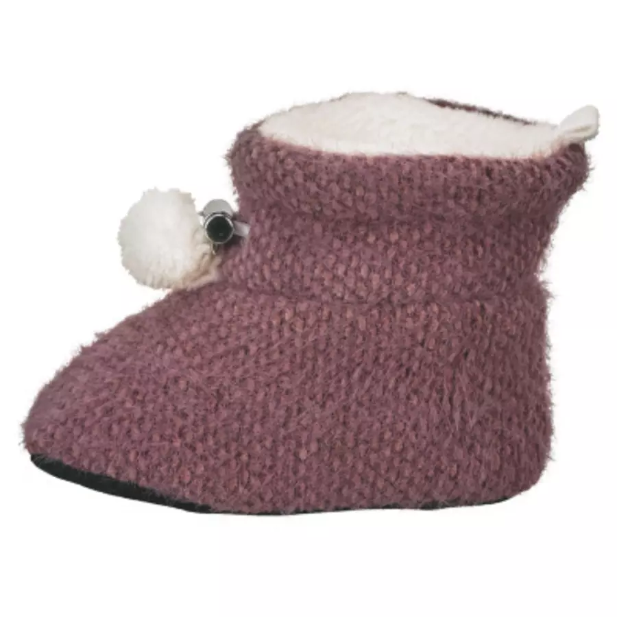 Sterntaler Babyschuh Bommel pink