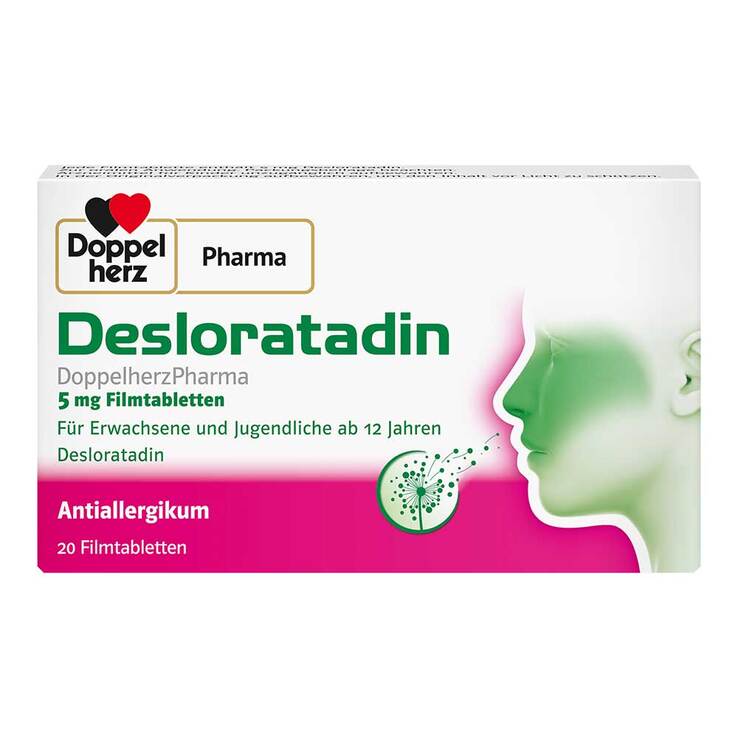 Desloratadin Doppelherzpharma 5 mg Filmtabletten, 20 St