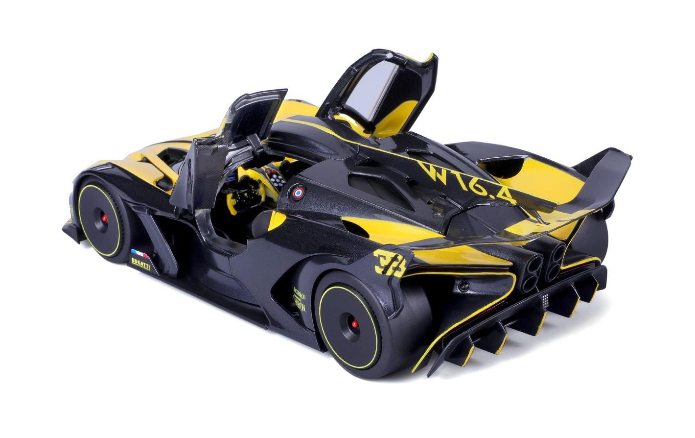 Bugatti Bolide Gelb 1:18Sammlermodell im Massstab 1:18
