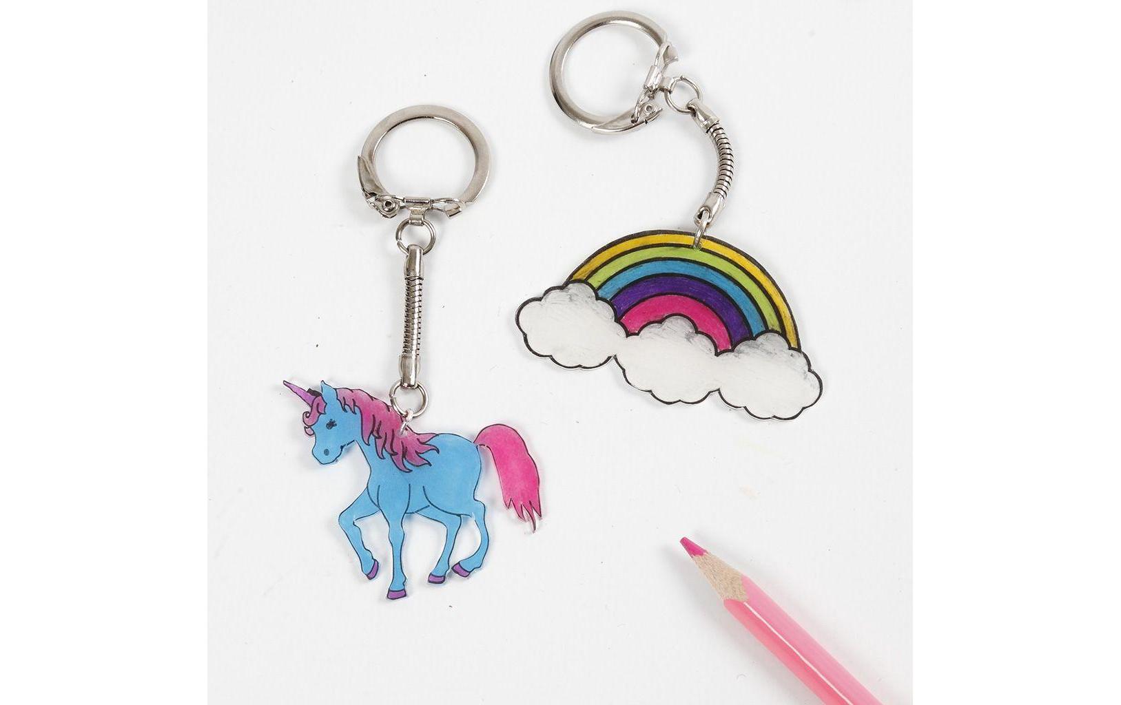 Schlüsselanhänger 6 cm 5 StückSchlüsselring mit Kette