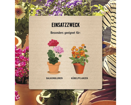 FloraSelf Select 50 L potgrond voor balkon- en containerplanten met 10% volume gebroken geëxpandeerde klei