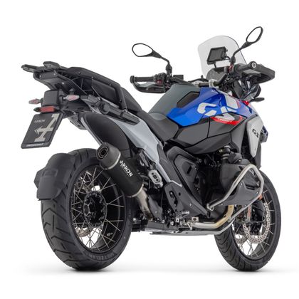 Silencieux Arrow indy race evo aluminium dark embout carbone - Noir