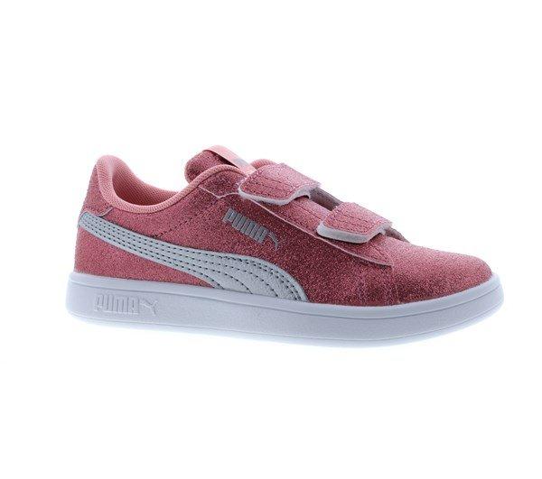 Puma Smash 3.0 Glitz Glam V Infant Girl Trainers