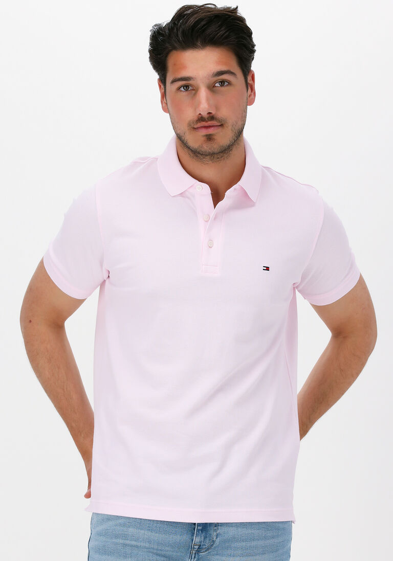 TOMMY HILFIGER lichtroze tommy hilfiger polo 1985 slim polo