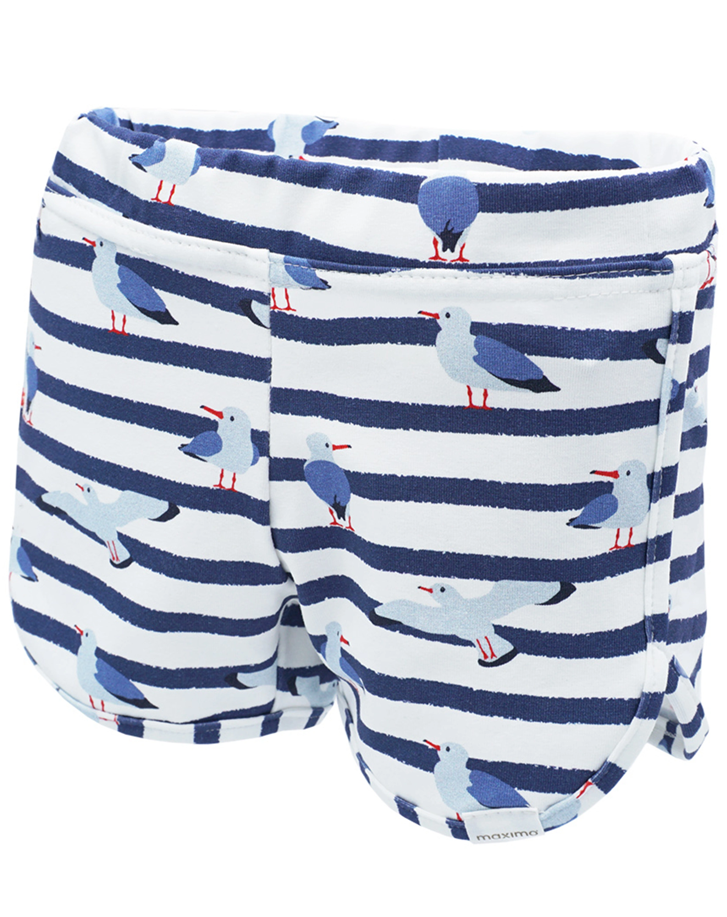Retro-Shorts MÖWEN gestreift in marine