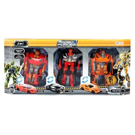 Toi-Toys Roboforces Autorobotter 10 cm, 3er Pack