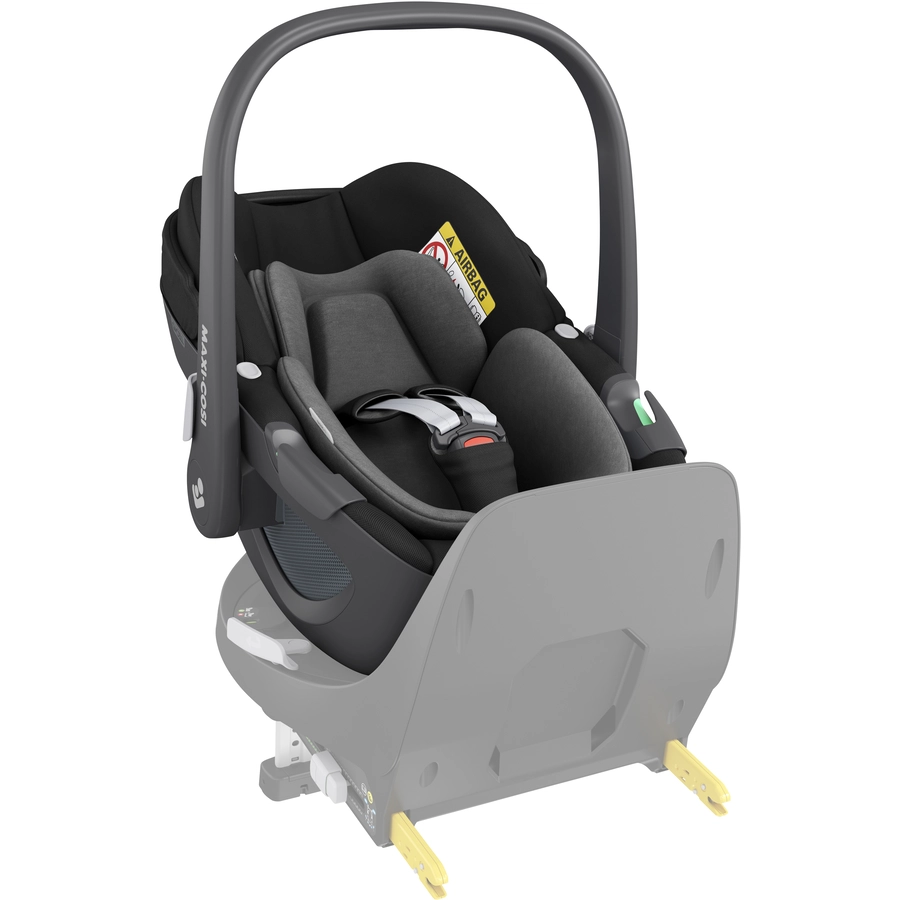 MAXI COSI Kinderwagen Set Leona 2 Essential Black & MAXI COSI Babyschale Pebble 360 Essential Black