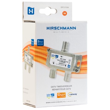 Hirschmann Tweeverdeler F-connector