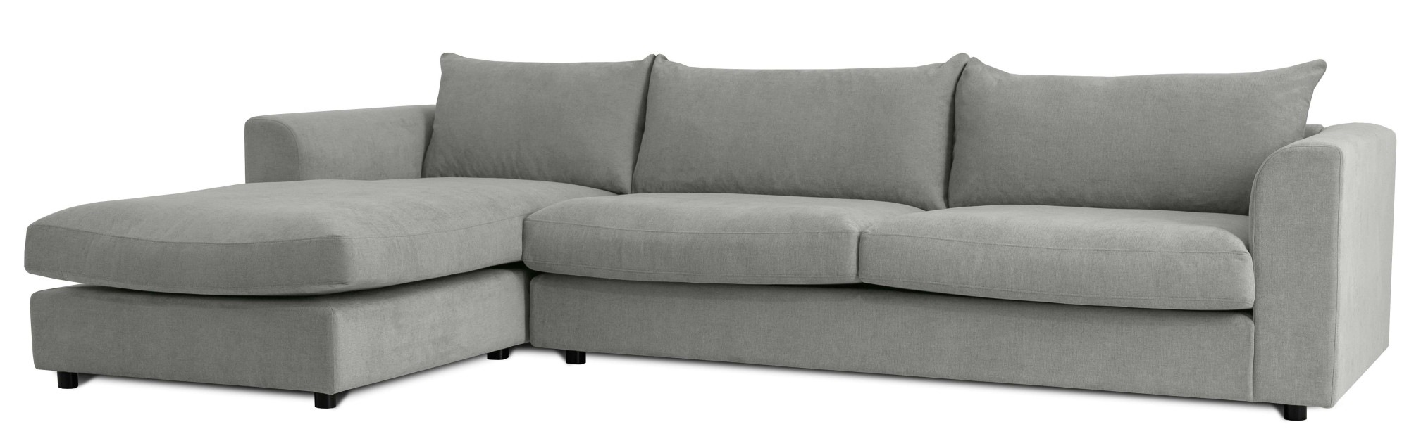 LeGer Home by Lena Gercke Ecksofa »Avelina« Breite 297 cm, in Cord- und Chenille- Stoff, Rückenkissen mit Federn