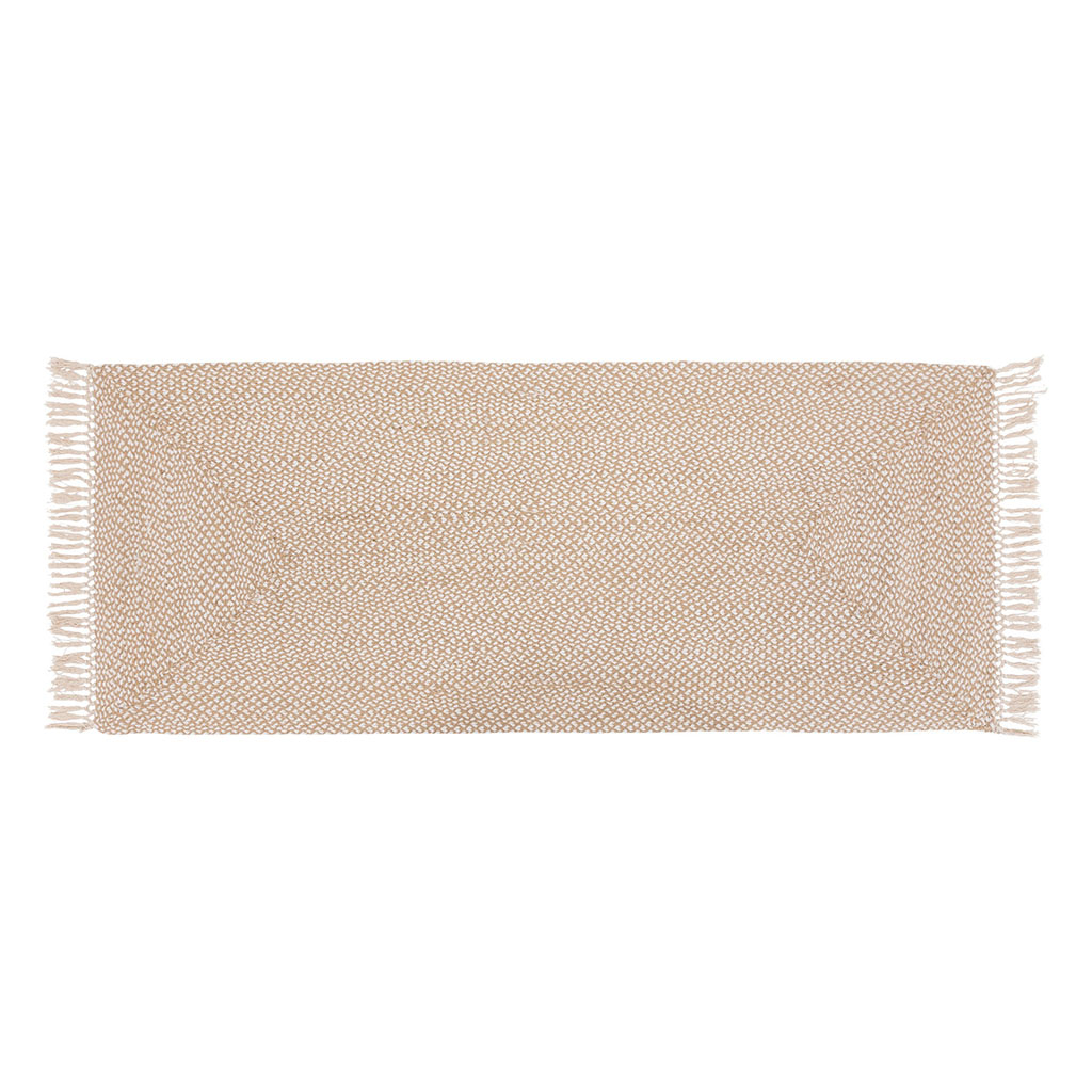 Tapis rectangulaire The Floral jute 200x80cm