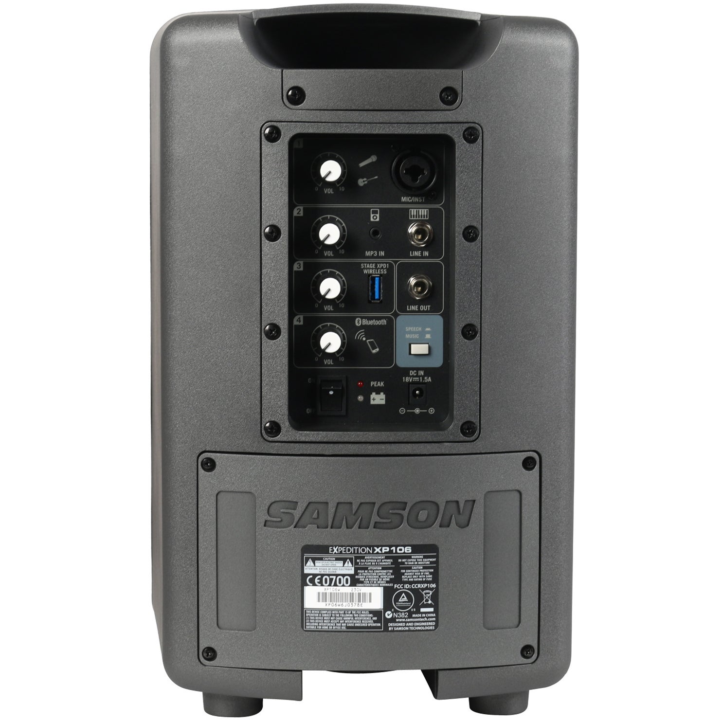 Samson Expedition XP106W draagbare luidspreker met Stage XPD1