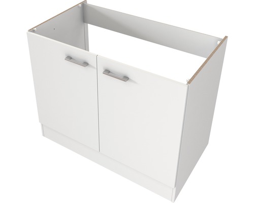 Flex Well bijkeukenmeubel zonder apparatuur Lucca 210 cm wit mat gedemonteerd omkeerbaar uitvoering 00011983