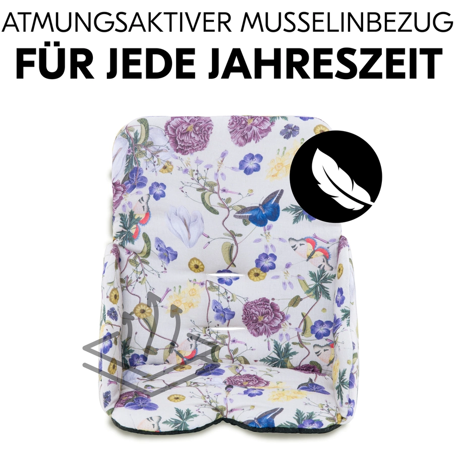 hauck Hochstuhlauflage Baby Pad Floral Beige