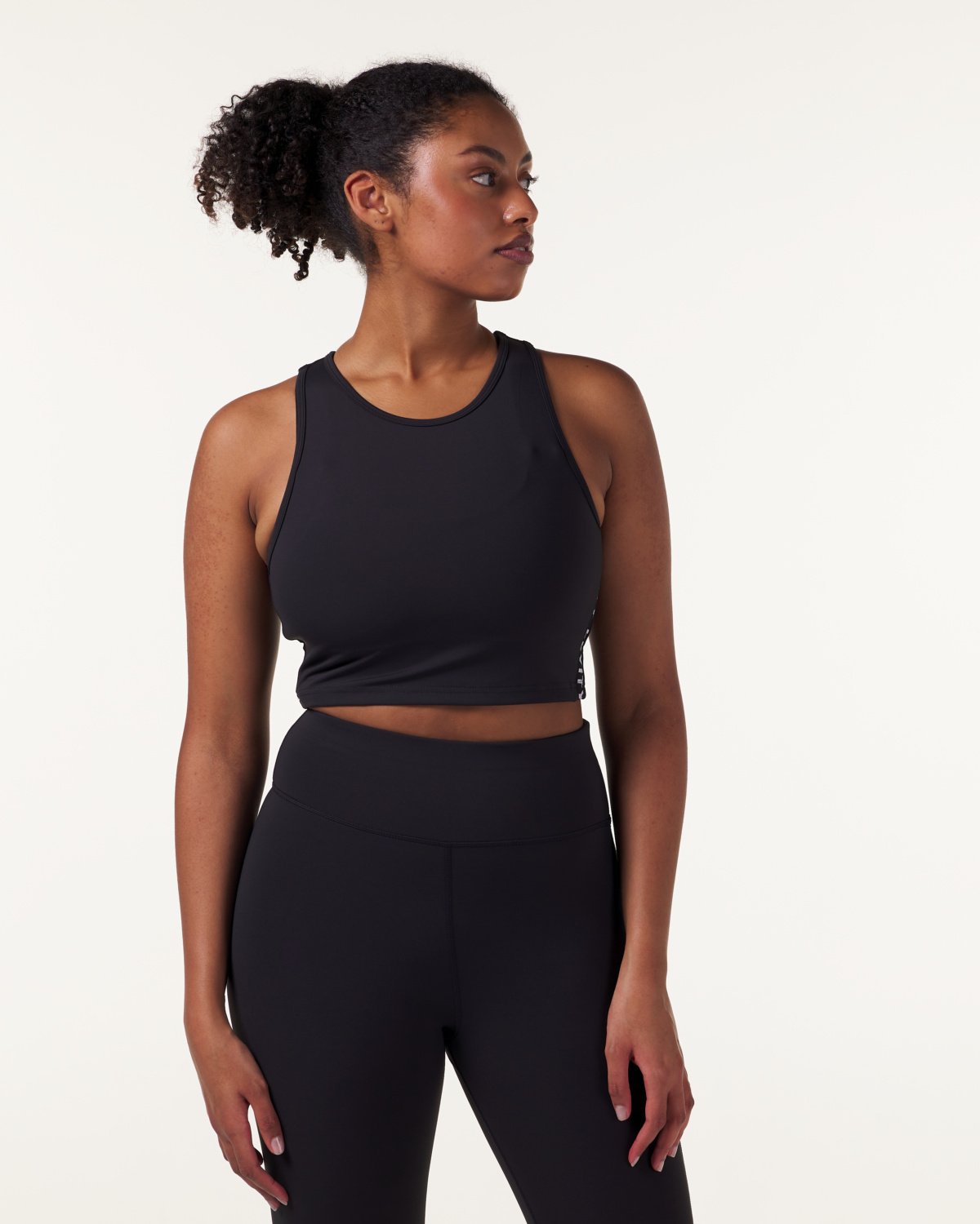 LEVITY Line Up Crop Tank Black