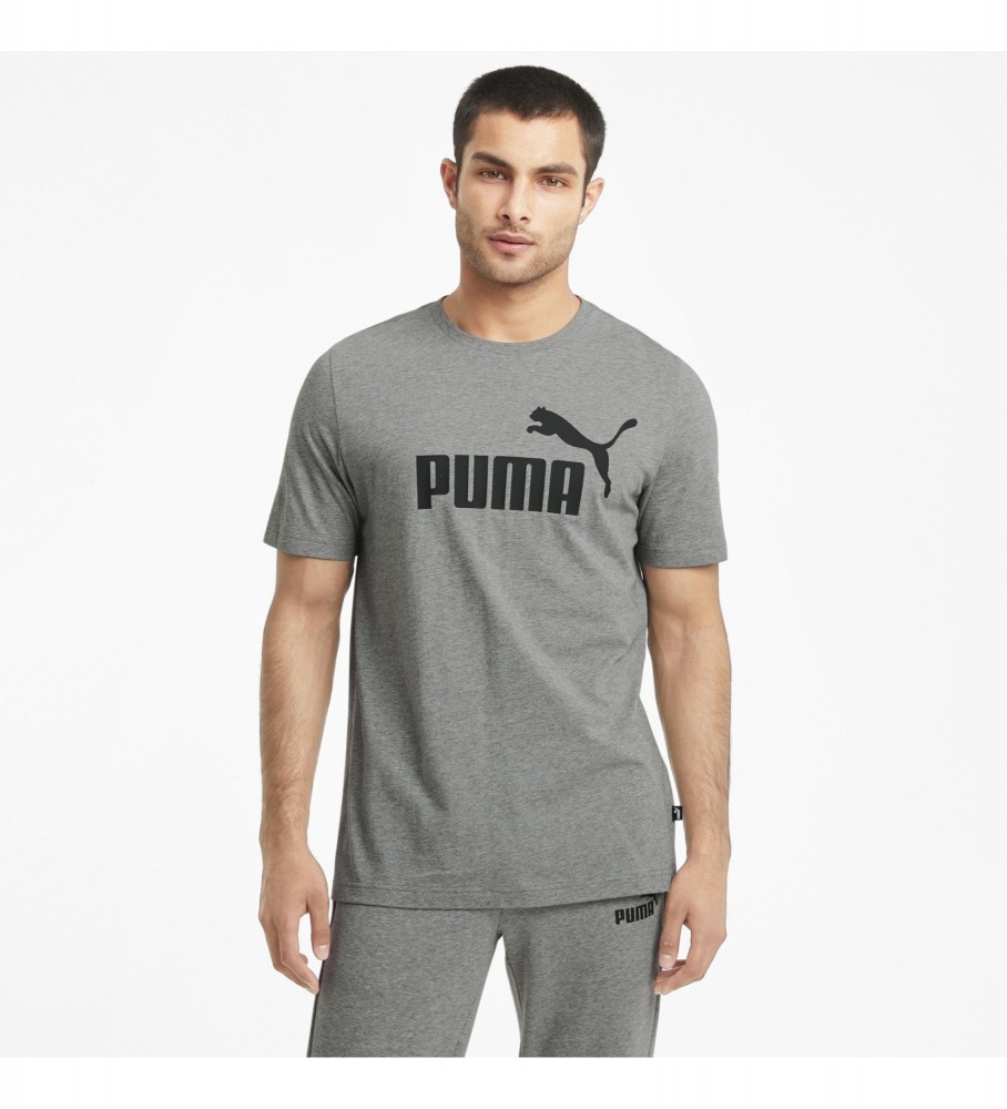 Camiseta Puma ESS Logo cinza