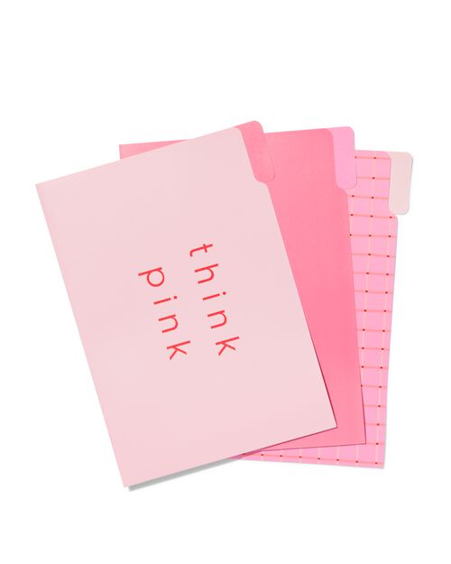 chemise pour documents - 3 pièces