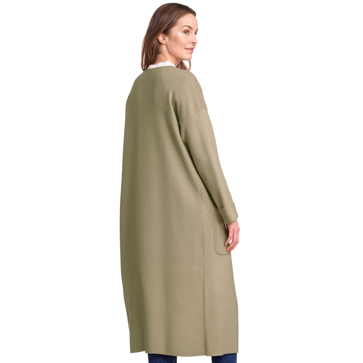 Gina Benotti Damen Strickjacke lang geschnitten helloliv