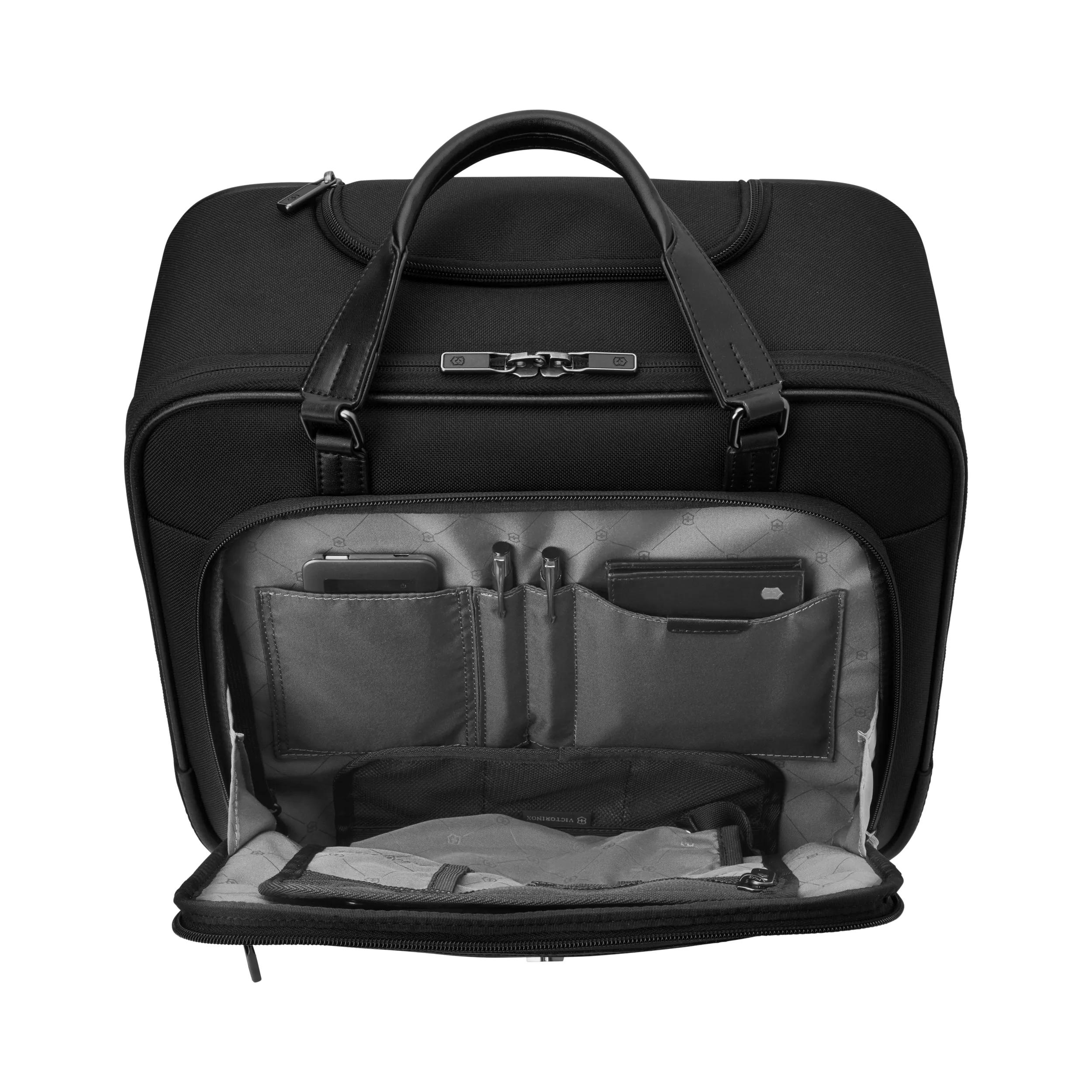 Werks Professional CORDURA® Wheeled Business Brief Compact-schwarz