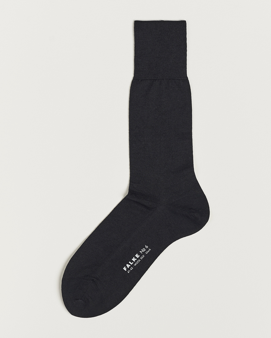 Falke No. 6 Finest Merino & Silk Socks Black