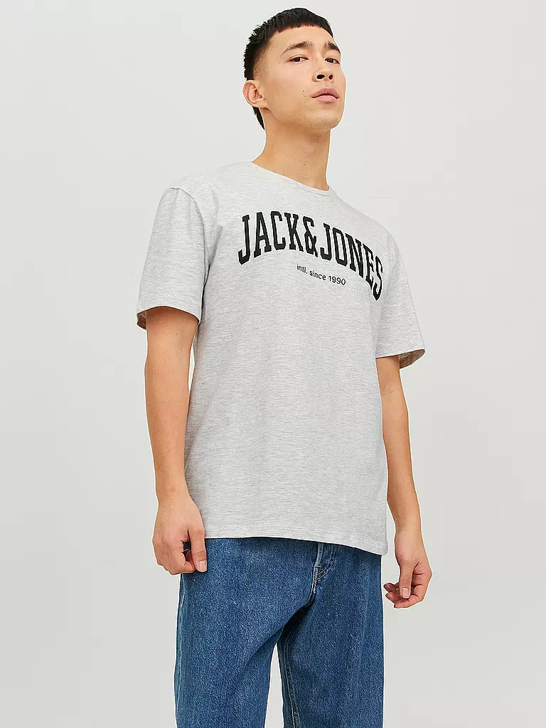 JACK & JONES T-Shirt  JJEJOSH weiss