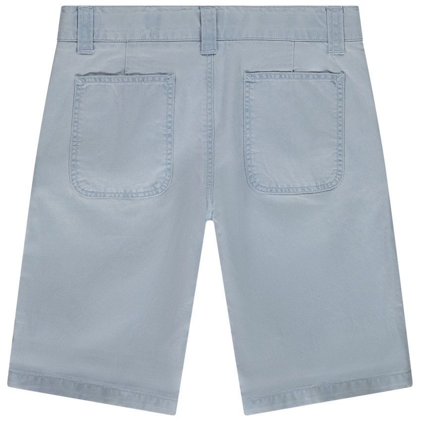 Bermuda uni en toile fantaisie pour garçon - Bleu