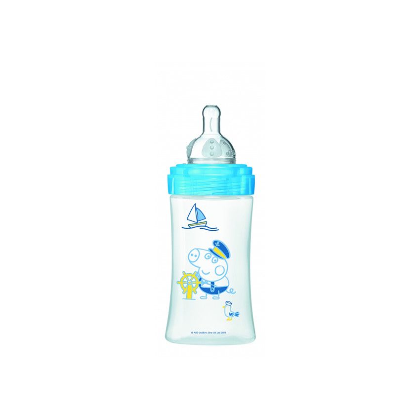 Biberon Initiation+ 270ml 0-6mois anti-coliques George - Ecru