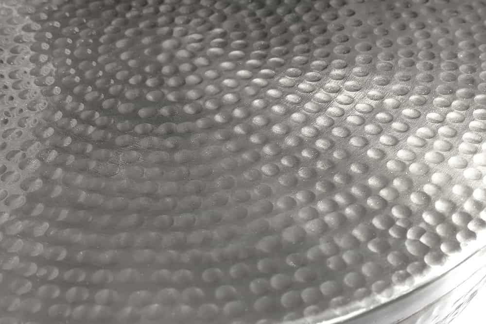 Handgefertigte Schale ORIENT 40cm silber Metall rund mit Deckel Schmuck-Dose