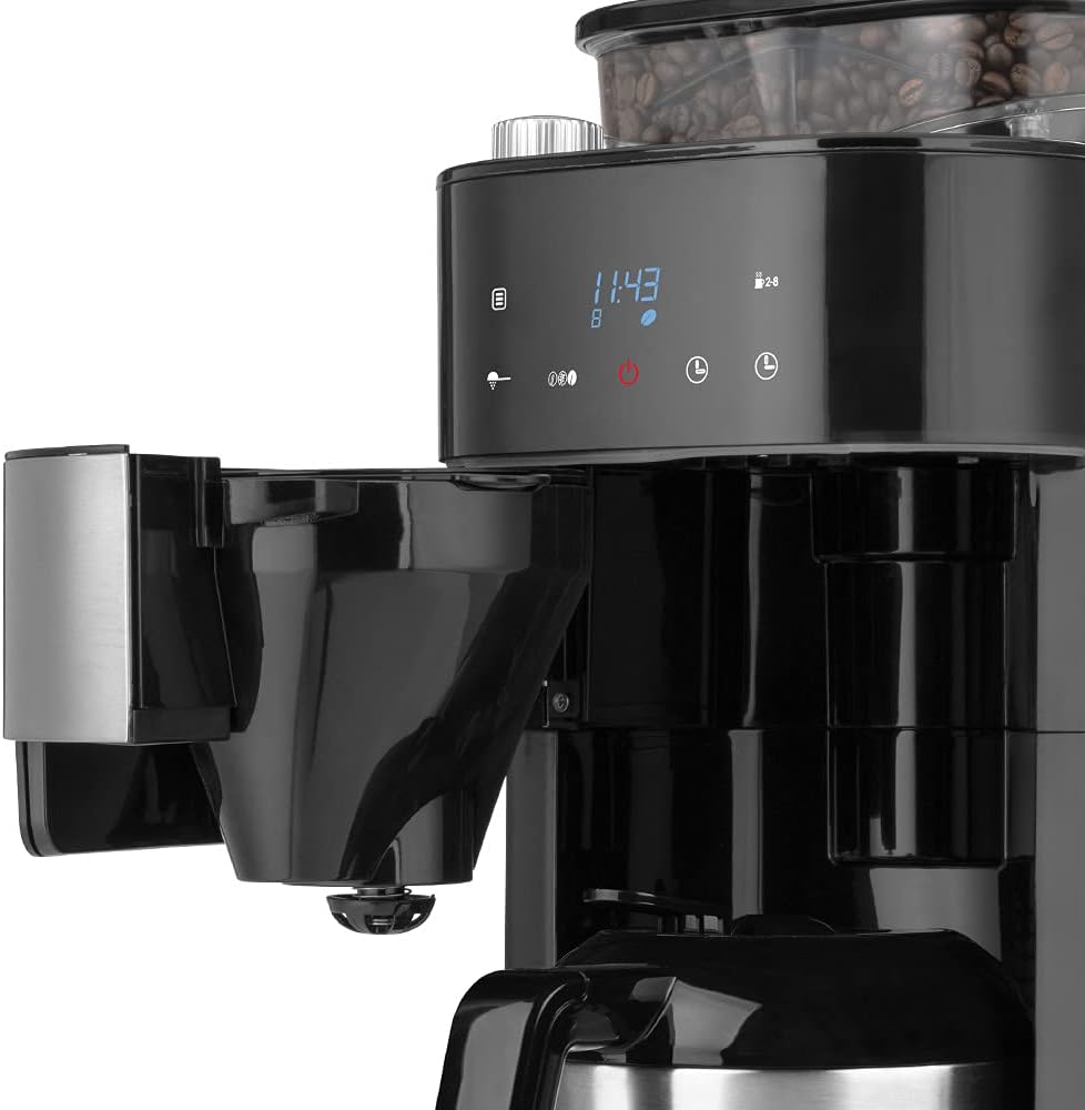 GASTROBACK Kaffeemaschine Grind & Brew Pro Thermo, Silber, Schwarz