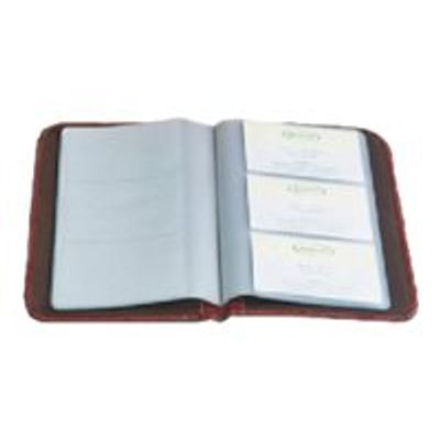 Brepols Palermo - Classeur pour cartes de visite - pour 144 cartes - rouge