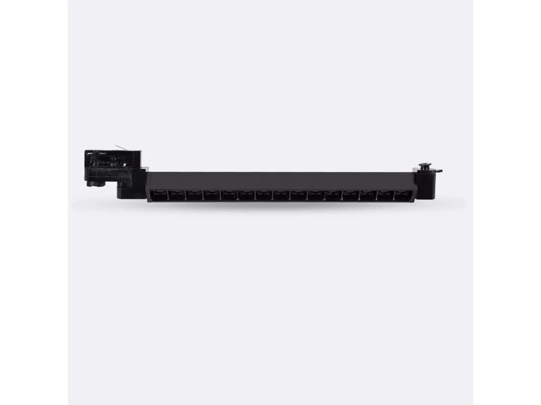 Spot Linéaire LED sur Rail Triphasé 15W UGR13 6000K Noir