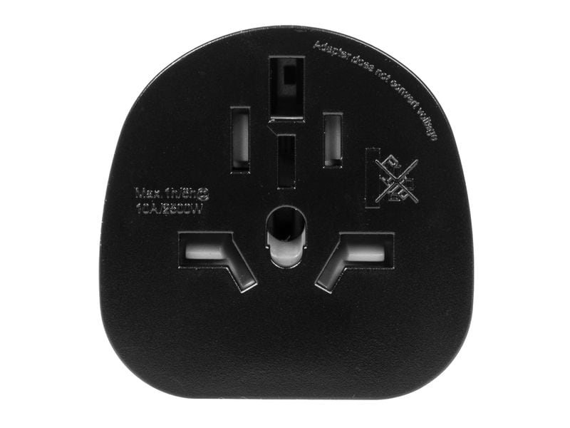 FURBER.power Reiseadapter Welt – CH, Schwarz Steckdosenadapter