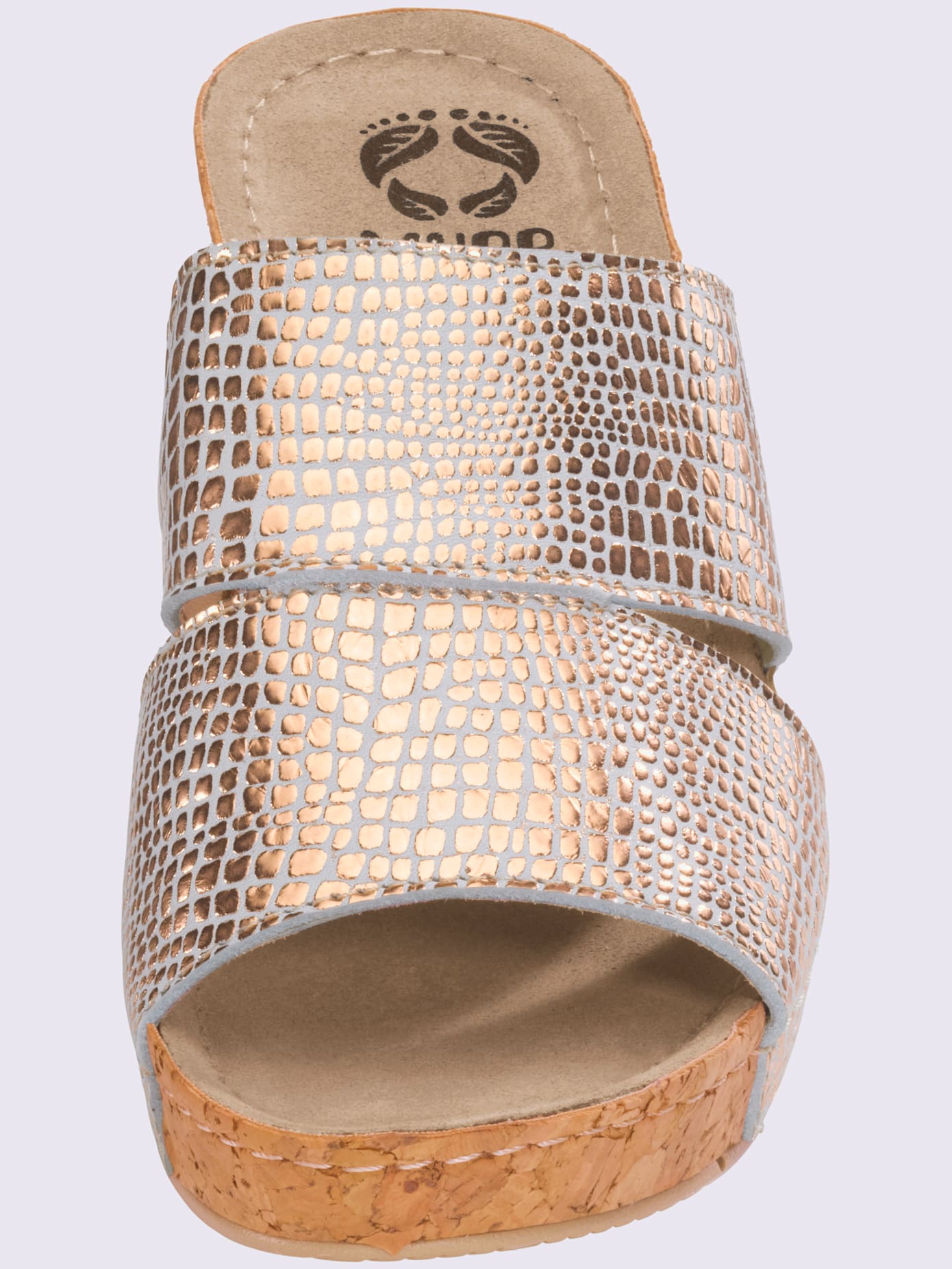 Mules dessus cuir véritable