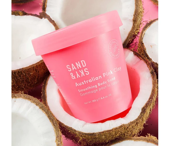 SAND & SKY Australian Pink Clay Smoothing Body Sand