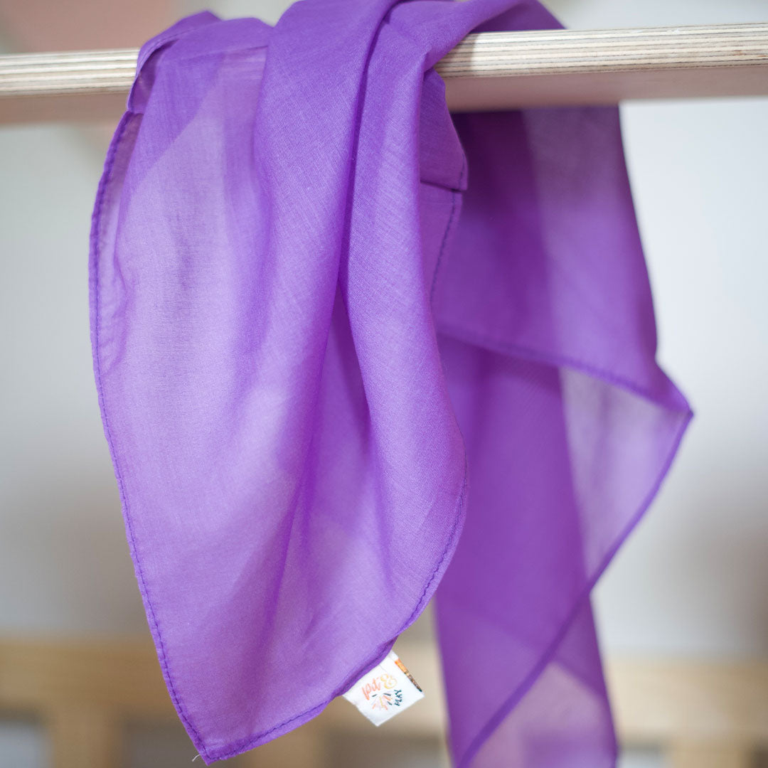 pit and play speeldoek regenboog - paars - 48x48 cm