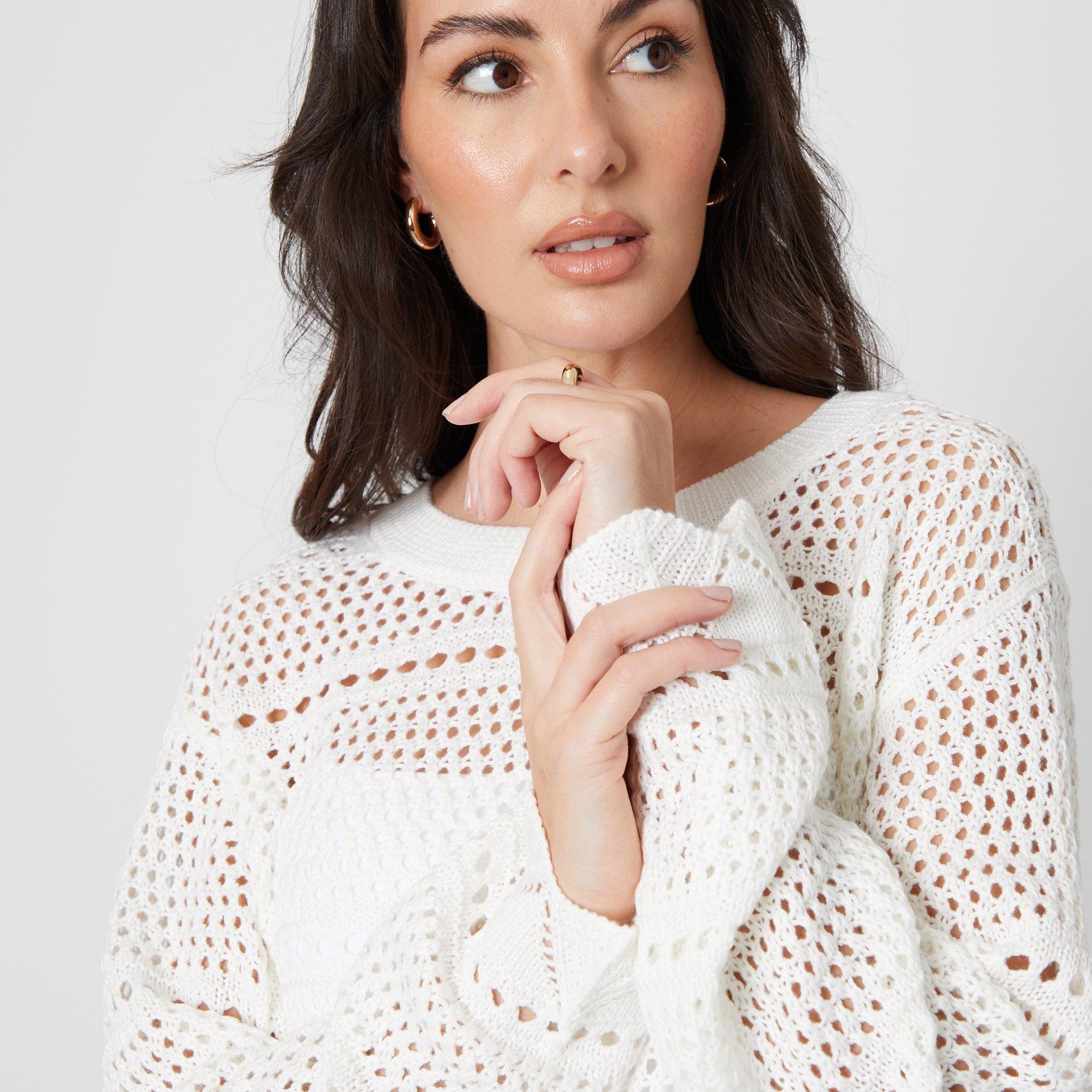 Be You Ladies Pointelle Jumper