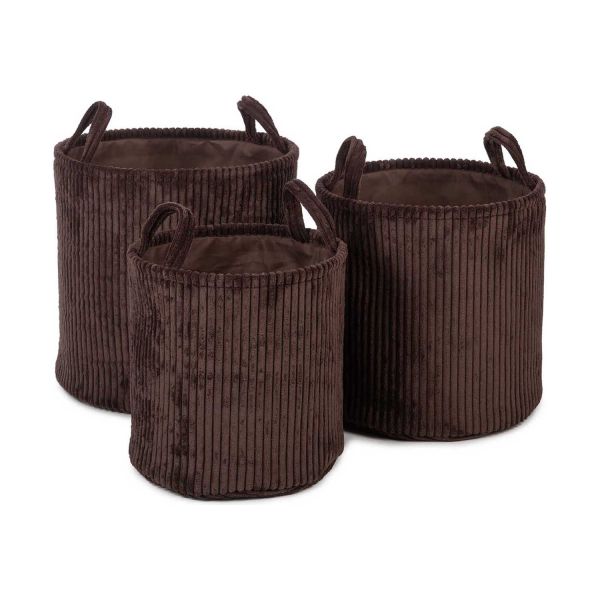 KidsDepot Ebby Set Opbergmanden Bruin