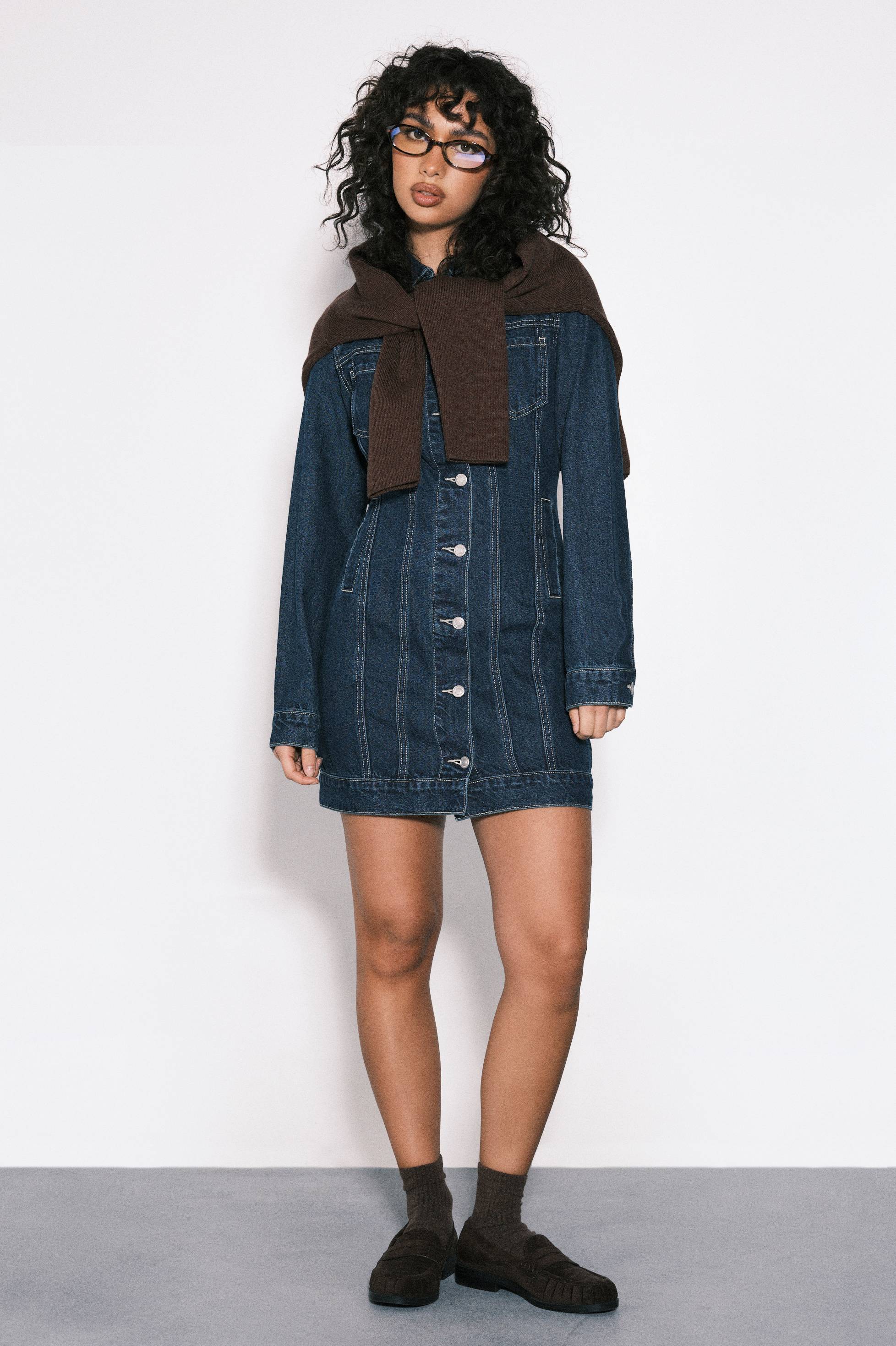 boohoo Robe Mini En Denim Western