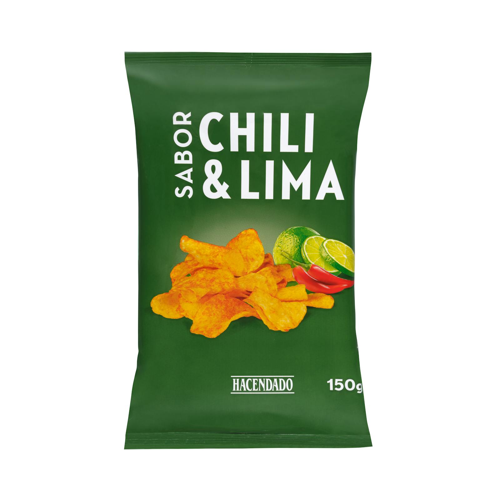 Chips aromatisées au chili Hacendado et au citron vert