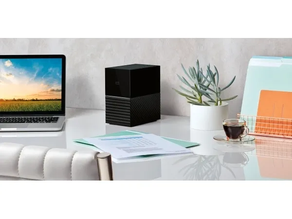 WD My Book Duo WDBFBE0360JBK - Harddisk-array - 36 TB - 2 bays - HDD 18 TB x 2 - USB 3.1 Gen 1 (ekstern)