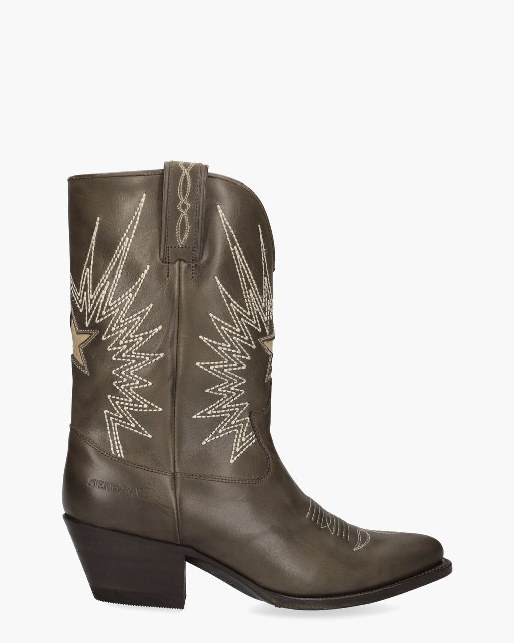 Sendra 18947 Bruin/Wit Damesboots